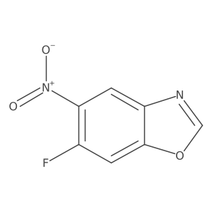 6-Fluoro-5-nitro-1,3-benzoxazole Structure