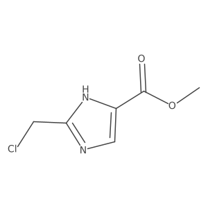 Methyl 2-(chloromethyl)-1H-imidazole-4-carboxylate结构式