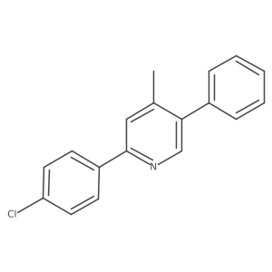 2-(4-Chlorophenyl)-4-methyl-5-phenylpyridine Structure