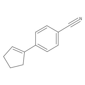 4-(1-Cyclopenten-1-yl)benzonitrile结构式