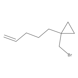 1-(Bromomethyl)-1-(pent-4-en-1-yl)cyclopropane结构式