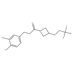 3-(3,4-Dichlorophenyl)-1-[3-(2,2,2-trifluoroethoxy)azetidin-1-yl]propan-1-one Structure