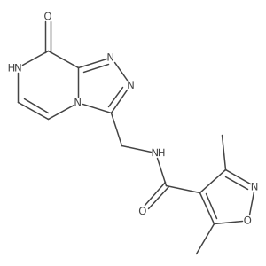 N-((8-hydroxy-[1,2,4]triazolo[4,3-a]pyrazin-3-yl)methyl)-3,5-dimethylisoxazole-4-carboxamide Structure