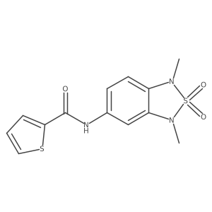 N-(1,3-dimethyl-2,2-dioxido-1,3-dihydrobenzo[c][1,2,5]thiadiazol-5-yl)thiophene-2-carboxamide Structure