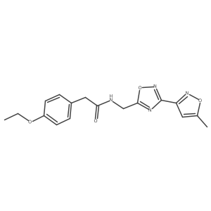 2-(4-ethoxyphenyl)-N-((3-(5-methylisoxazol-3-yl)-1,2,4-oxadiazol-5-yl)methyl)acetamide Structure