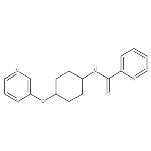 N-((1r,4r)-4-(pyrazin-2-yloxy)cyclohexyl)picolinamide结构式