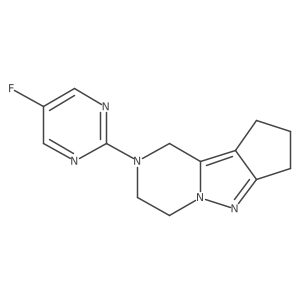 2-(5-fluoropyrimidin-2-yl)-2,3,4,7,8,9-hexahydro-1H-cyclopenta[3,4]pyrazolo[1,5-a]pyrazine Structure