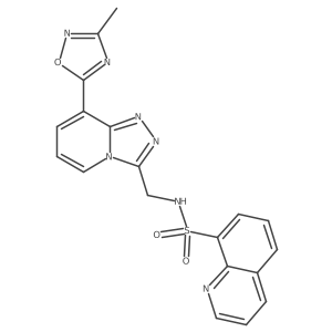 N-((8-(3-methyl-1,2,4-oxadiazol-5-yl)-[1,2,4]triazolo[4,3-a]pyridin-3-yl)methyl)quinoline-8-sulfonamide Structure