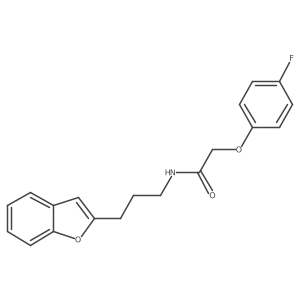 N-(3-(benzofuran-2-yl)propyl)-2-(4-fluorophenoxy)acetamide Structure