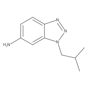 1-(2-methylpropyl)-1H-1,2,3-benzotriazol-6-amine结构式