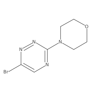 6-Bromo-3-(morpholin-4-yl)-1,2,4-triazine结构式