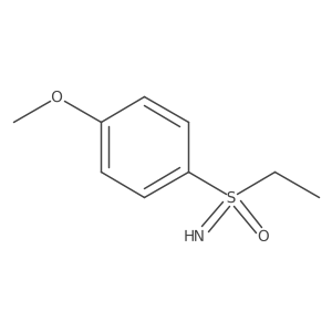 Ethyl(imino)(4-methoxyphenyl)-lambda6-sulfanone结构式