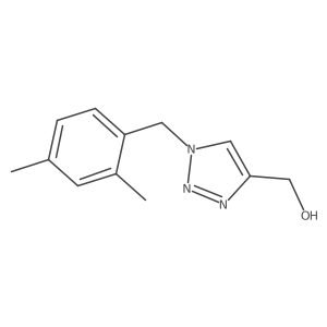 (1-(2,4-dimethylbenzyl)-1H-1,2,3-triazol-4-yl)methanol结构式