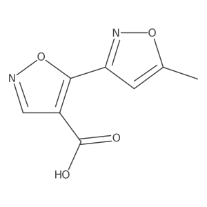 5-(5-Methyl-1,2-oxazol-3-yl)-1,2-oxazole-4-carboxylic acid Structure