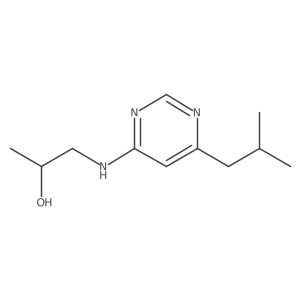 1-{[6-(2-Methylpropyl)pyrimidin-4-yl]amino}propan-2-ol Structure