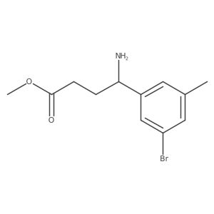 Methyl 4-amino-4-(3-bromo-5-methylphenyl)butanoate Structure
