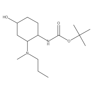 tert-butyl N-{4-hydroxy-2-[methyl(propyl)amino]cyclohexyl}carbamate结构式