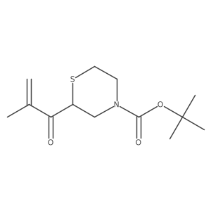 Tert-butyl 2-(2-methylprop-2-enoyl)thiomorpholine-4-carboxylate Structure