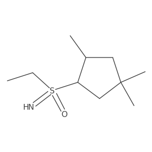 Ethyl(imino)(2,4,4-trimethylcyclopentyl)-lambda6-sulfanone Structure