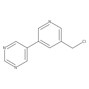 5-[5-(Chloromethyl)pyridin-3-yl]pyrimidine Structure
