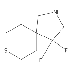 4,4-Difluoro-8-thia-2-azaspiro[4.5]decane结构式