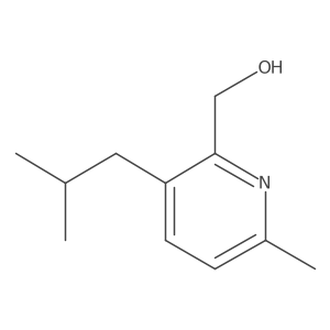 [6-Methyl-3-(2-methylpropyl)pyridin-2-yl]methanol结构式