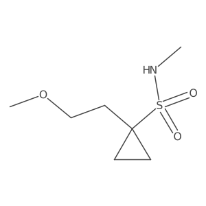 1-(2-methoxyethyl)-N-methylcyclopropane-1-sulfonamide Structure