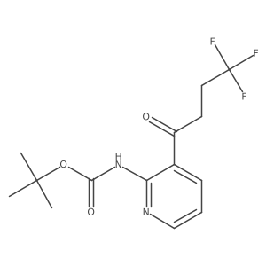 tert-butyl N-[3-(4,4,4-trifluorobutanoyl)pyridin-2-yl]carbamate结构式