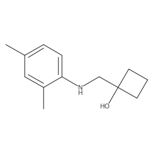 1-{[(2,4-Dimethylphenyl)amino]methyl}cyclobutan-1-ol Structure