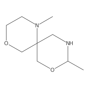 1,9-Dimethyl-4,8-dioxa-1,10-diazaspiro[5.5]undecane结构式