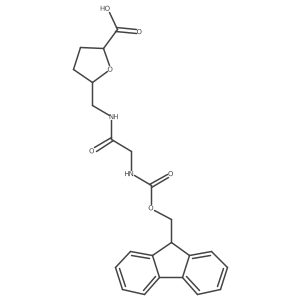 5-{[2-({[(9H-fluoren-9-yl)methoxy]carbonyl}amino)acetamido]methyl}oxolane-2-carboxylic acid结构式