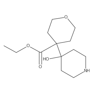 Ethyl 4-(4-hydroxypiperidin-4-yl)oxane-4-carboxylate Structure