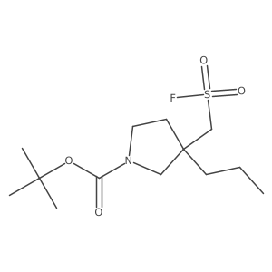 Tert-butyl 3-[(fluorosulfonyl)methyl]-3-propylpyrrolidine-1-carboxylate Structure