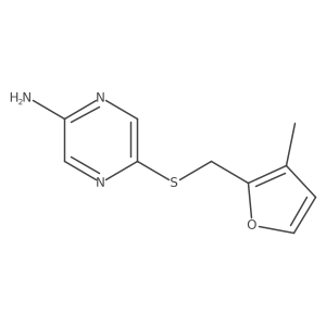 5-{[(3-Methylfuran-2-yl)methyl]sulfanyl}pyrazin-2-amine结构式