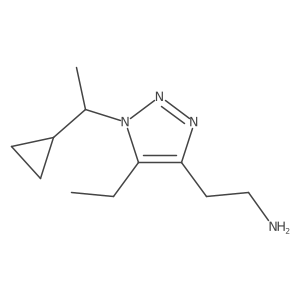 2-[1-(1-cyclopropylethyl)-5-ethyl-1H-1,2,3-triazol-4-yl]ethan-1-amine Structure