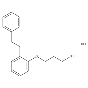 {3-[2-(2-Phenylethyl)phenoxy]propyl}amine hydrochloride Structure