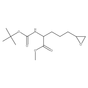 methyl (2R)-2-{[(tert-butoxy)carbonyl]amino}-5-(oxiran-2-yl)pentanoate Structure