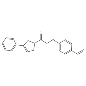 4-[2-Oxo-2-(3-phenyl-2,5-dihydropyrrol-1-yl)ethoxy]benzaldehyde结构式