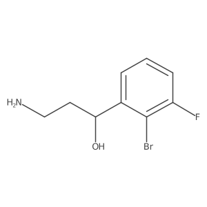 (1S)-3-amino-1-(2-bromo-3-fluorophenyl)propan-1-ol Structure