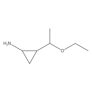 rac-(1R,2R)-2-(1-ethoxyethyl)cyclopropan-1-amine结构式