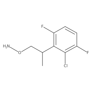 O-[2-(2-chloro-3,6-difluorophenyl)propyl]hydroxylamine结构式