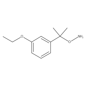 O-[2-(3-ethoxyphenyl)propan-2-yl]hydroxylamine结构式