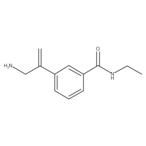 3-(3-aminoprop-1-en-2-yl)-N-ethylbenzamide结构式