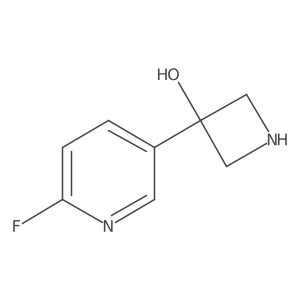 3-(6-Fluoropyridin-3-yl)azetidin-3-ol Structure