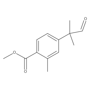 Methyl 2-methyl-4-(2-methyl-1-oxopropan-2-yl)benzoate Structure