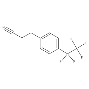 3-[4-(Pentafluoroethyl)phenyl]propanenitrile结构式