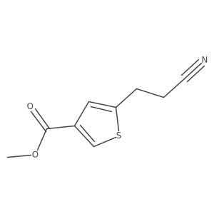Methyl 5-(2-cyanoethyl)thiophene-3-carboxylate Structure