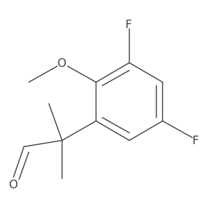 2-(3,5-Difluoro-2-methoxyphenyl)-2-methylpropanal Structure