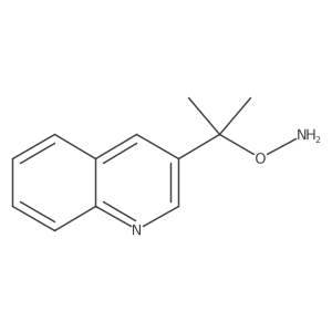 O-[2-(quinolin-3-yl)propan-2-yl]hydroxylamine结构式