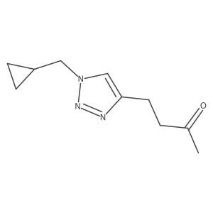 4-[1-(cyclopropylmethyl)-1H-1,2,3-triazol-4-yl]butan-2-one Structure
